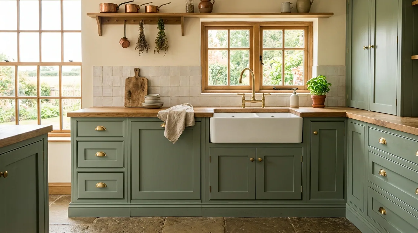 The finished result of professional cabinet painting: the completed work looking clean, correct and — Pueblo, CO
